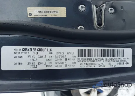 2014 Jeep Patriot Limited z USA, uszkodzony, nr VIN 1C4NJRCB8ED805295